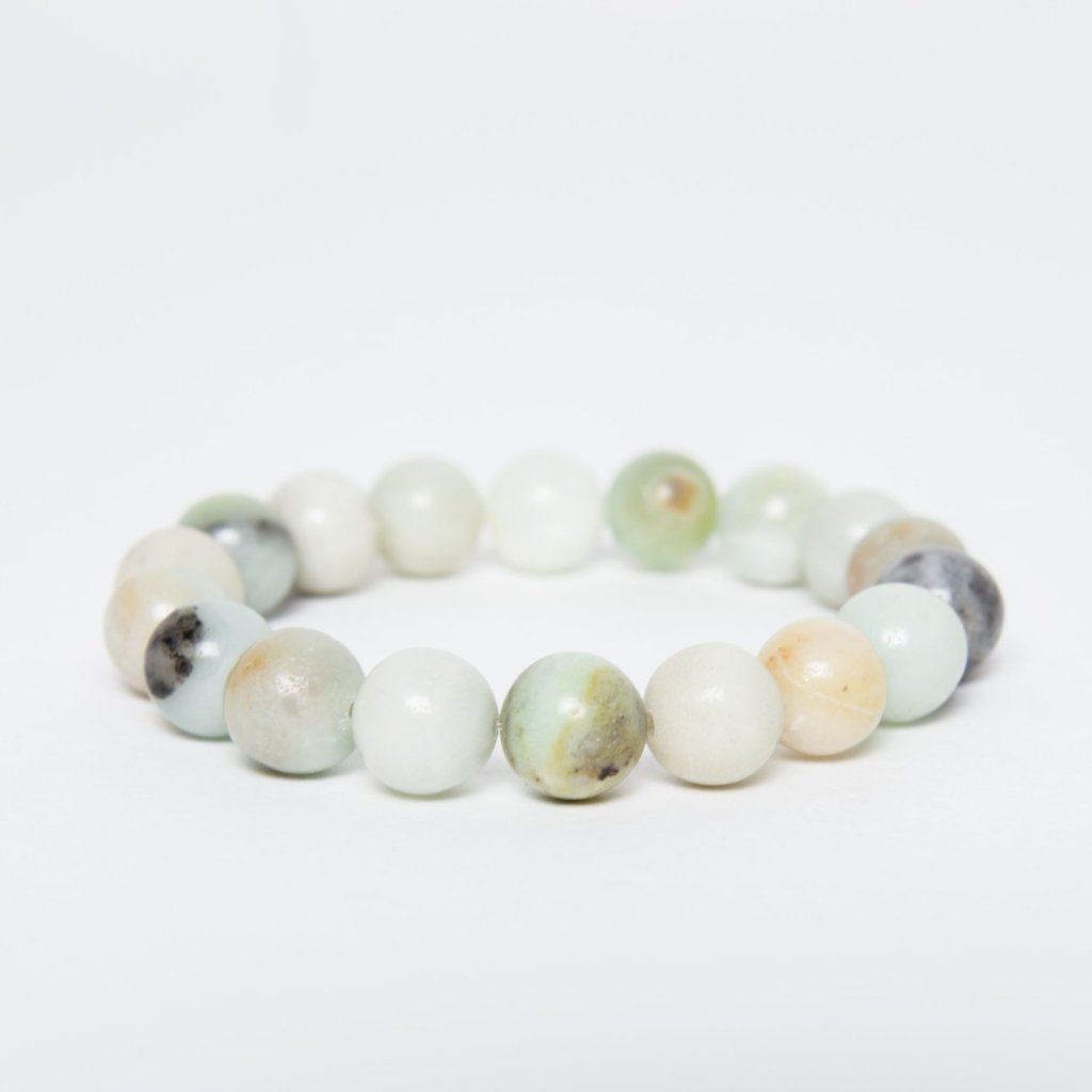 The Jewel Mama Amazonite Crystal Bracelet. Healing Crystal Bracelets. Buy amazonite bracelet. Shop crystals. Buy Amazonite. Handmade Jewelry.