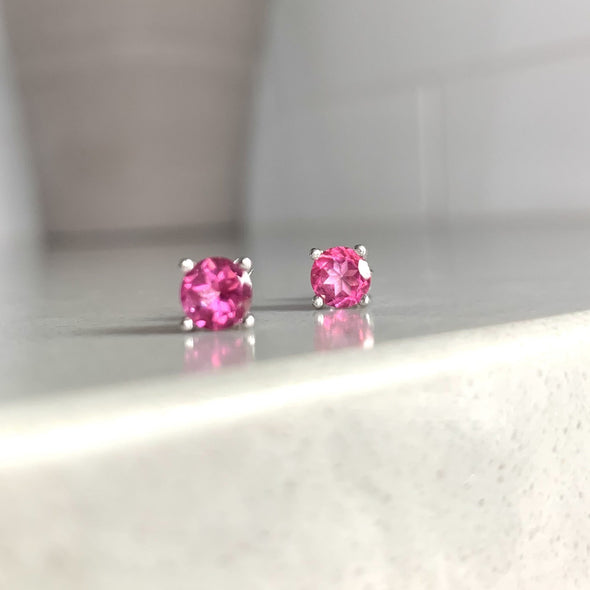pink topaz the jewel mama buy shop earrings